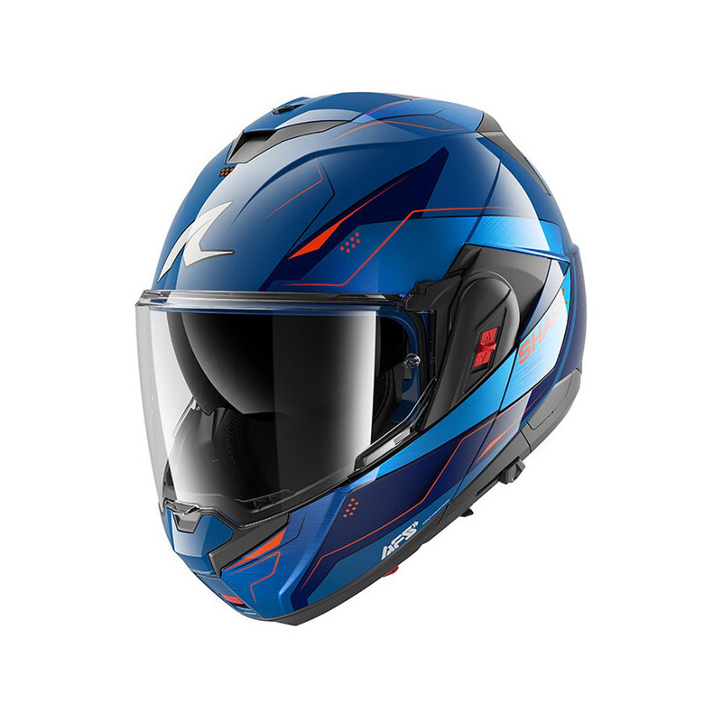 Casque Oxo Mekarium Bleu / Chrome / Orange
