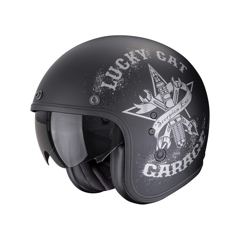 SCORPION - Casque Belfast Evo Hangar Noir / Argent / Mat