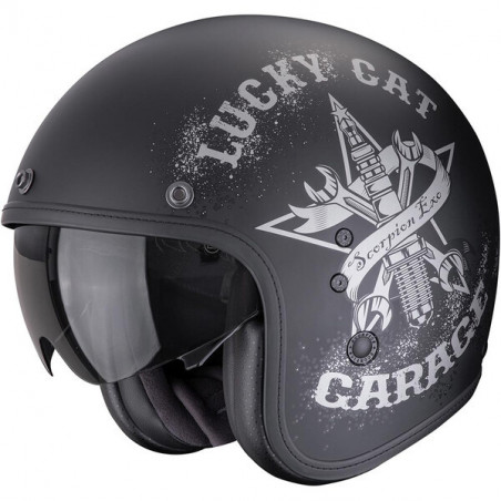 SCORPION - Casque Belfast Evo Hangar Noir / Argent / Mat